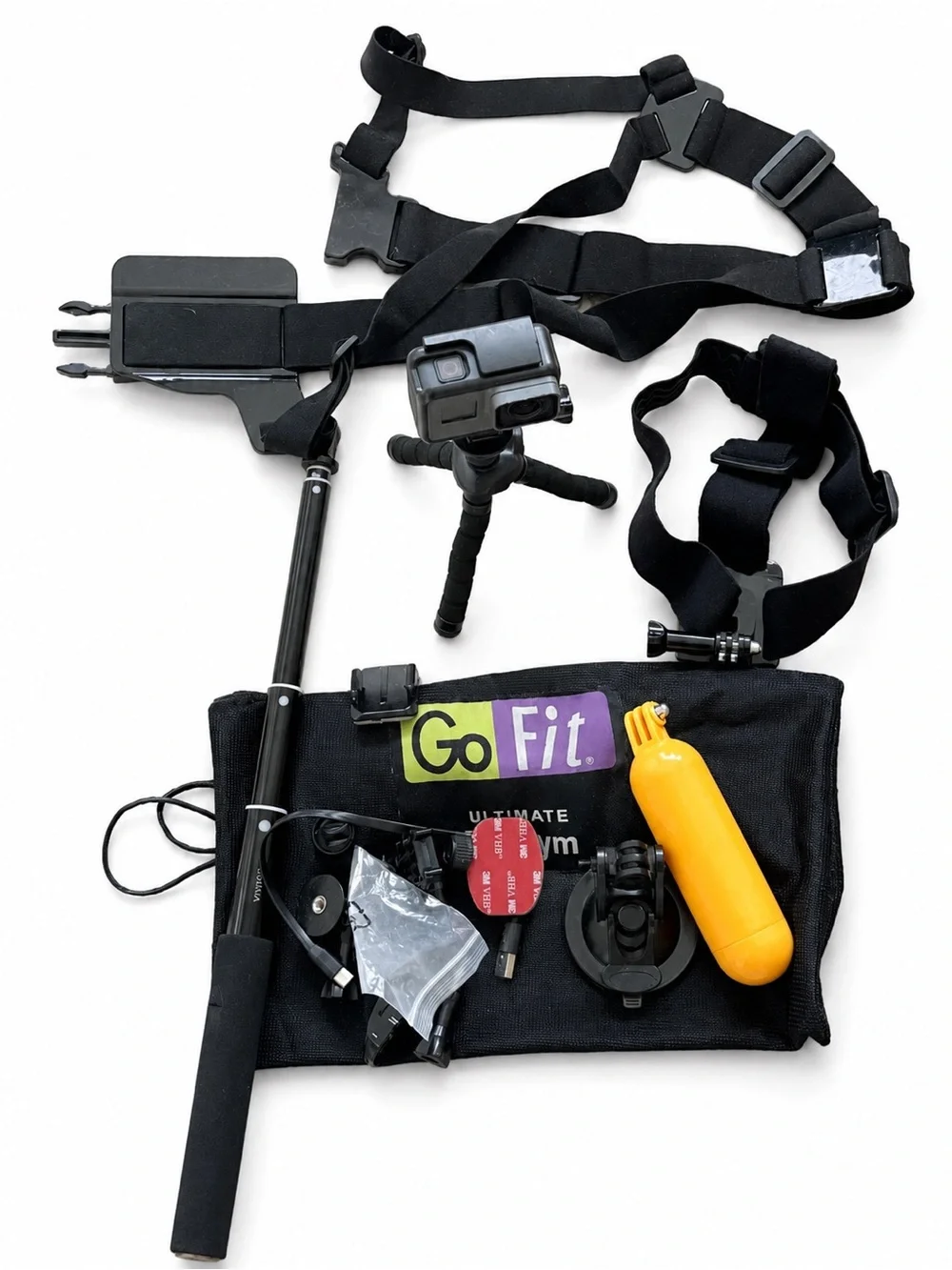 GoPro HERO5 Black action camera bundle in good working condition.